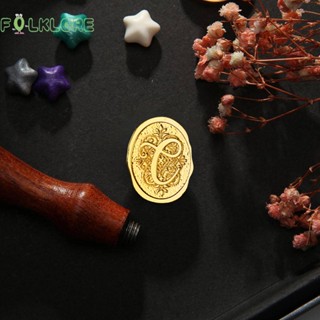 ❉ Folklore ขี้ผึ้งปิดผนึก ลายนูน รูปตัวอักษร DIY สําหรับเชิญทําบัญชี