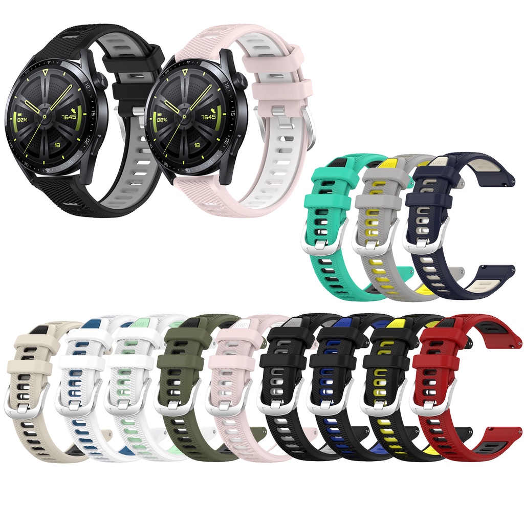 สายนาฬิกาข้อมือ ซิลิโคนนิ่ม แบบเปลี่ยน สําหรับ Huawei นาฬิกา GT6 6 pro GT 6 5 4 3 2 GT2e GT2 Pro GT3 SE GT3 Pro GT4 5 46 มม 43 มม 42 มม GT5 Pro Buds Ultimate 3 4