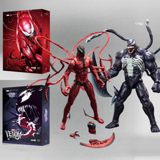 โมเดลตุ๊กตาฟิกเกอร์ Articulado Zd Shf Venom Eddie Brock Carnage ครบรอบ 10 ปี ของเล่นสําหรับเด็ก