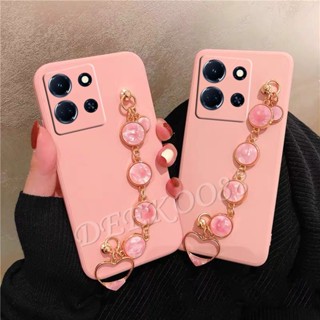 เคสโทรศัพท์มือถือ ซิลิโคนนิ่ม TPU พร้อมสายโซ่คล้อง สําหรับ Infinix Note 30 Pro VIP 30i 4G 5G Note30 30VIP 30Pro