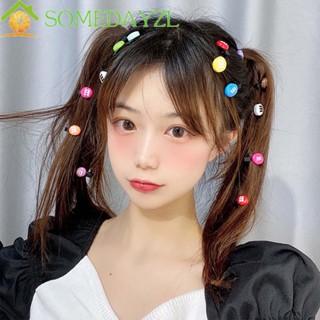 SOMEDAYZL กิ๊บติดผม รูปถั่ว M สีแคนดี้ สไตล์เกาหลี สําหรับผู้หญิง จํานวน 10 ชิ้น