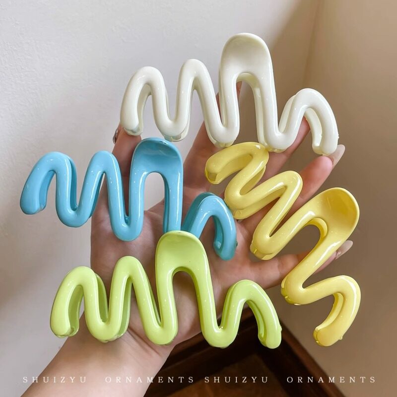 สไตล์เกาหลี มาการอง หยักกิ๊บกรงเล็บสําหรับผู้หญิงที่สง่างามฉลามคลิปแฟชั่นสาวผมหนีบ - รูปที่ 3