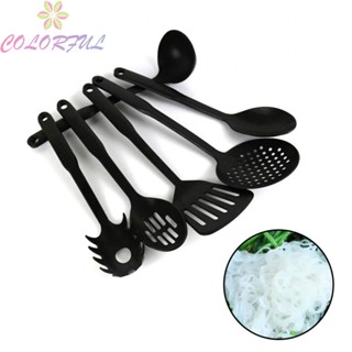 【COLORFUL】Spatula Anti Slip Black Cookware Fashionable Kitchen Tools Kitchenware