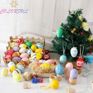 【COLORFUL】Easter Decor Easter Egg Room Decorations Easter Foam Eggs Easter Ornaments