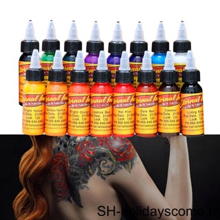 【Hclm】ชุดสีหมึก 1 ออนซ์ (30 มล.) สีพื้น ทนทาน สําหรับเครื่องมือความงาม