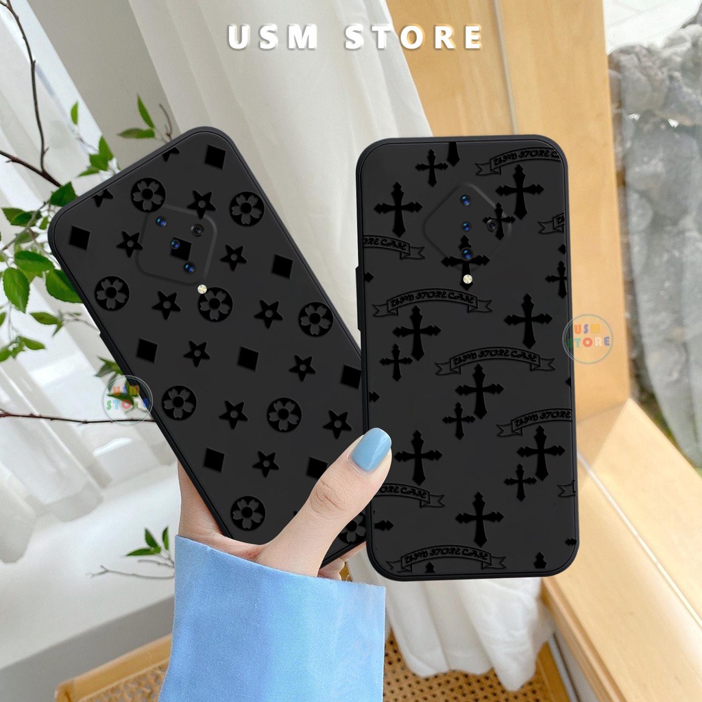 เคส Vivo S1 pro / X50 LITE TPU ยืดหยุ่น นูนด้วย Cross