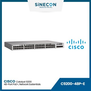 CISCO SWITCH สวิตซ์ Catalyst 9200 48-port PoE+, Network Essentials (C9200-48T-A)