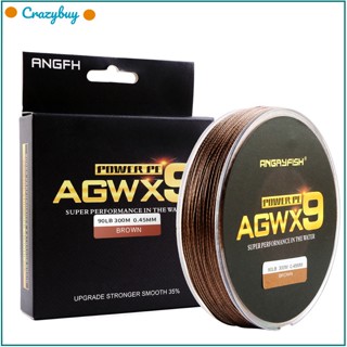 Cr Angryfish Agwx9 สายเบ็ดถัก 300 เมตร สําหรับตกปลา