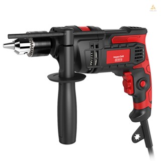(swmfth)สว่านกระแทกไฟฟ้า 850w 3000 RPM พร้อม 360° ค้อนมือจับหมุนได้ 2 โหมดใน 1 พร้อมเกจวัดความลึก สําหรับเจาะเหล็ก คอนกรีต ไม้