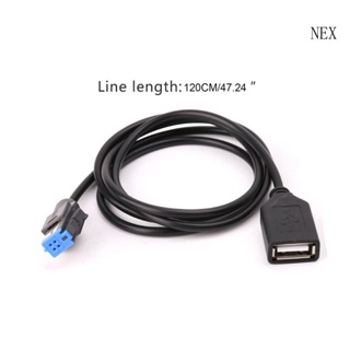 Nex 4-pin รถ USB สายเคเบิล อะแดปเตอร์ ต่อขยาย สายไฟ สําหรับ Teana Qashqai o Rad