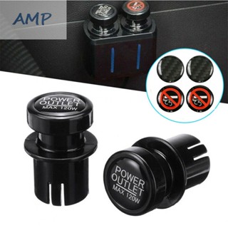 ⚡READYSTOCK⚡Outlet Cover Set\kit Universal 21MM 2pcs Accessories Black Cap Socket Car