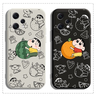 เคส Realme 5 5S 5I 6I C3 6 7 7I C17 8 8I 9 PRO PLUS 4G 5G โทรศัพท์มือถือ แบบนิ่ม ลายการ์ตูนชินจัง สําหรับ