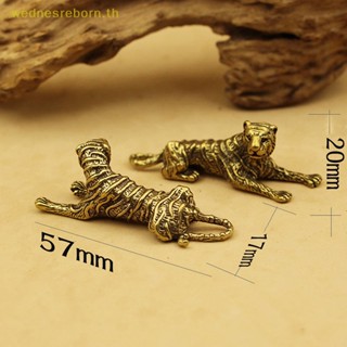# Wnth # ฟิกเกอร์รูปปั้นเสือ 3D ทองเหลือง ขนาดเล็ก สําหรับตกแต่งบ้าน