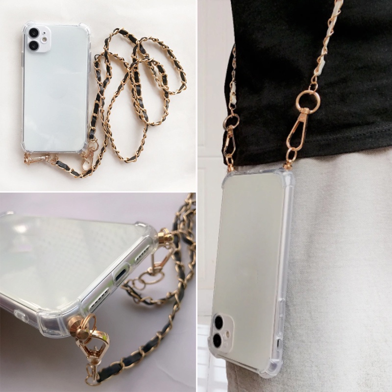 สร้อยคอ Crossbody สร้อยข้อมือหนัง Lanyard เคสโทรศัพท์สําหรับ Xiaomi POCO F5 Pro X5 หรูหราถุงลมนิรภัย