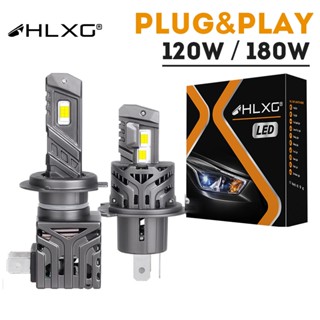 【Super Bright】ชุดหลอดไฟตัดหมอก โปรเจคเตอร์ LED HLXG H4 LED H7 HB3 9005 HB4 9012 HIR2 H11 H1 60000LM 6000K F5C