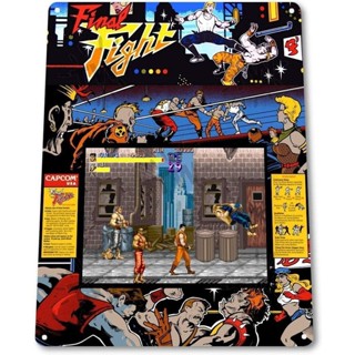 ป้ายโลหะดีบุก ลาย Keviewly Final Fight Classic Capcom Arcade Marquee Game ขนาด 8 นิ้ว X 12 นิ้ว สําหรับตกแต่งผนังห้อง