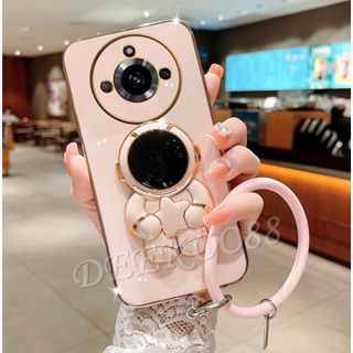 เคสโทรศัพท์มือถือ แบบนิ่ม ลายนักบินอวกาศ 3D พร้อมสายคล้องมือ สําหรับ Realme 11 Pro+ Plus 5G C53 NFC GT NEO5 SE 4G Realme11 11Pro 2023