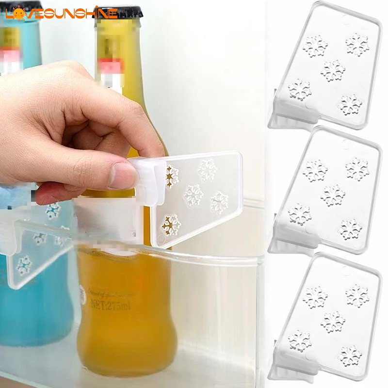 [ตัวเลือกยอดนิยม] คลิปจัดเก็บของในครัว ตู้เย็น แบ่งประตูด้านข้าง / ฉากกั้นตู้เย็น เครื่องมือครัว ชั้นวางขวด คละแบบ