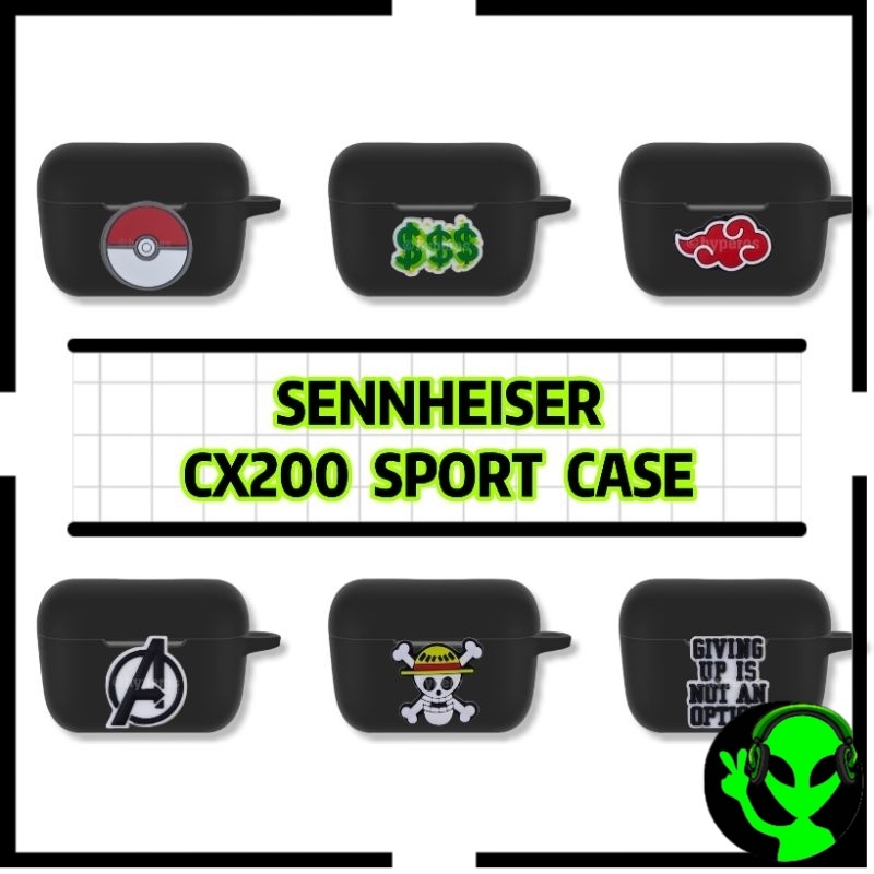 Sennheiser Official SPORT Case CX200 TW1 SPORT Case Wireless Earbud Protective Shell Soft Silicone C