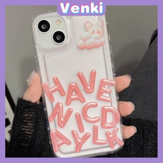 Venki - เข้ากันได้สำหรับ เคส iphone 11 เคสไอโฟน เคสไอโฟน11  Clear Soft TPU กรอบรูปถุงลมนิรภัยเคสโทรศัพท์กันกระแทกการป้องกันกล้อง Simple Pink English เข้ากันได้กับ iPhone 14 13 Pro Max iPhone 12 Pro Max XR