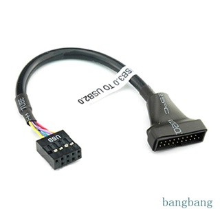 Bang อะแดปเตอร์สายเคเบิลเมนบอร์ด USB 3 0 20 Pin ตัวเมีย เป็น USB 2 0 9 Pin ตัวผู้ 20 Pin USB 3 0 ตัวเมีย เป็น 9 Pin USB2 0