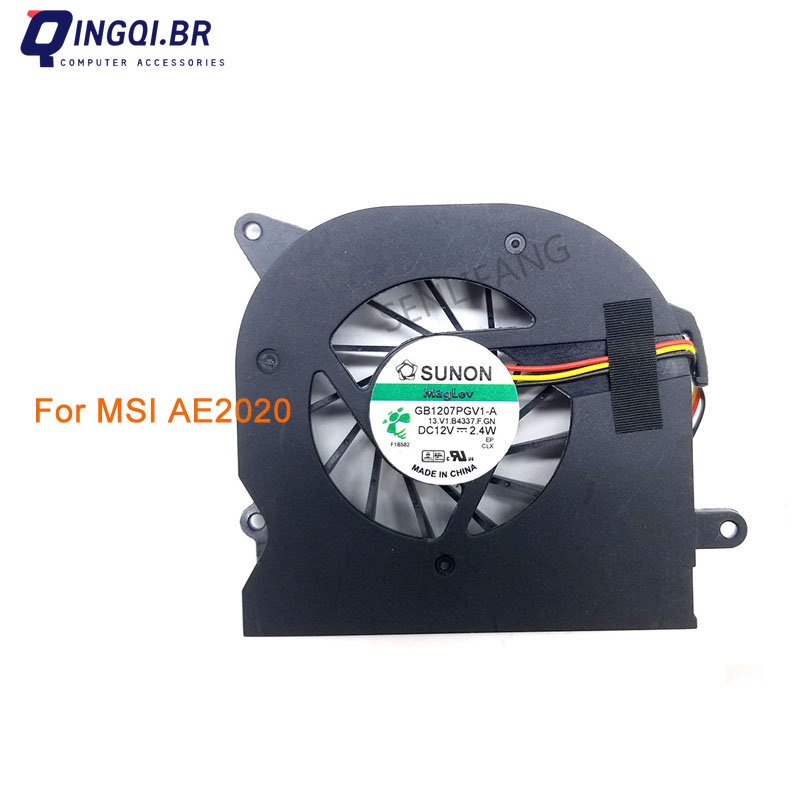 พัดลมระบายความร้อน CPU GB1207PGV1-A 13.โวลต์1.B4337.F.GN DC 12V 2.4W 3PINS Cooler สําหรับ MSI AE2020