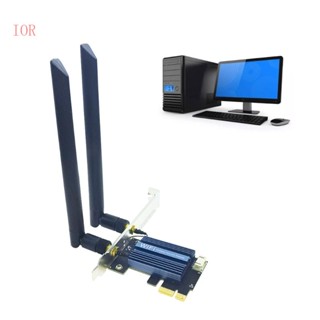 อะแดปเตอร์การ์ดไร้สาย IOR WiFi6E Tri-Band AX210 Pro 2 4G+5G+6G BT5 3