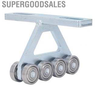 Supergoodsales T Pulley Assembly High Bearing  Silver 8 Wheels Trolley for Curtains Wardrobe Cabinets