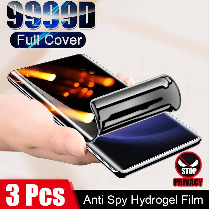 1-3 ชิ้น Anti Spy ความเป็นส่วนตัว Soft Hydrogel ฟิล์มสําหรับ Realme X50 X9 X7 X2 Q2 Pro Ultra Player