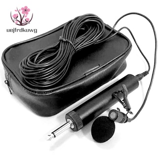 ไมโครโฟน 6.5 มม. เป็นมิตรกับสิ่งแวดล้อม สําหรับ Erhu Saxophone Violin เครื่องดนตรี Lavalier Lapel Micro