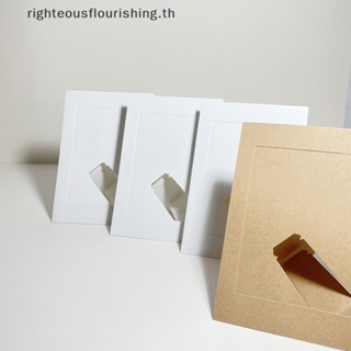 Righteousflourishs.th ใหม่ กรอบรูปกระดาษ พร้อมขาตั้ง สําหรับใส่การ์ด และรูปภาพ