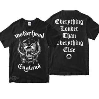 การออกแบบเดิมเสื้อยืด พิมพ์ลาย motorhead EVERYTHING LOUDER พรีเมี่ยม สําหรับผู้ชาย