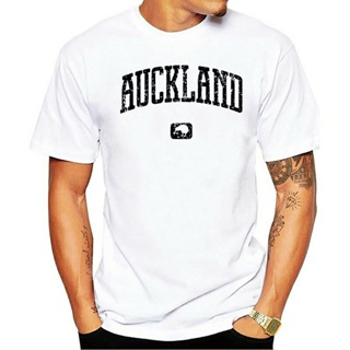 ดูดีนี่ เสื้อยืด ผ้าฝ้าย 100% ลาย Auckland New Zealand 4 สี สําหรับผู้ชาย ผู้หญิง