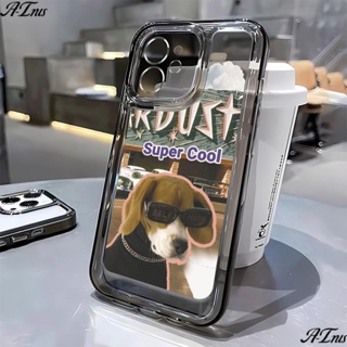 ใหม่ เคสโทรศัพท์มือถือนิ่ม ลายการ์ตูนสุนัข แว่นกันแดด สําหรับ Iphone Apple 12 14Promax 1311 8p7 NJ3T