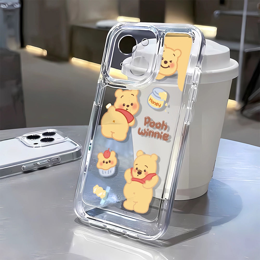 เคสโทรศัพท์มือถือนิ่ม พิมพ์ลายหมีพูห์ ชีส รวมทุกอย่าง สําหรับ Iphone Apple 7 13 12 11 14Promax ADW9