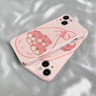 เคสโทรศัพท์มือถือ ลายหมีน่ารัก สําหรับ Iphone 14pro max 13 8p 11 7 JJVL