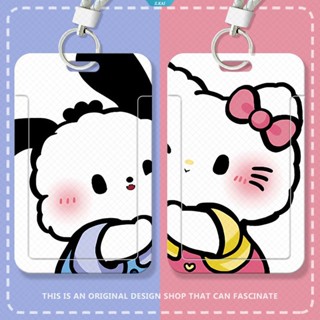 เคสพลาสติก กันน้ํา ลายการ์ตูน Pochacco Hello Kitty สําหรับใส่บัตรเครดิต บัตรประจําตัวประชาชน ธนาคารธุรกิจ [ZK]