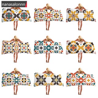 Nanasn| ผ้าขนหนูไมโครไฟเบอร์ ดูดซับน้ําได้ดี แห้งเร็ว ขนาด 150 ซม.*75 ซม. แบบพกพา หลากสี สําหรับเด็ก และผู้ใหญ่ U1Y2