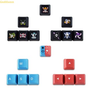 Godd OEM WASD ปุ่มกดแป้นพิมพ์ PBT ย้อมสี สําหรับคีย์บอร์ดเมคคานิคอล 9 ปุ่มกด