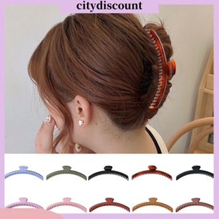 &lt;citydiscount&gt;  กิ๊บติดผม รูปโค้ง กันลื่น ขนาดใหญ่ สีพื้น สําหรับตกแต่งผม