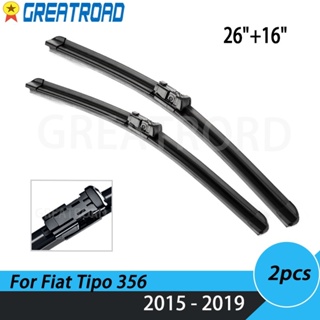 ที่ปัดน้ําฝน RHD และใบปัดน้ําฝนด้านหน้า LHD สําหรับ Fiat Tipo 356 2015-2019 26 นิ้ว และ 16 นิ้ว