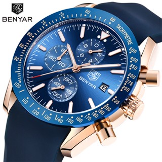 Benyar Binya นาฬิกาข้อมือ กันน้ํา อเนกประสงค์ สไตล์เกาหลี สําหรับผู้ชาย By-5140