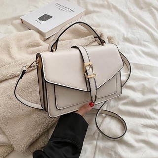 กระเป๋าถือ กระเป๋าสะพาย crossbody สีพื้น หนัง PU พรีเมี่ยม สวยหรู