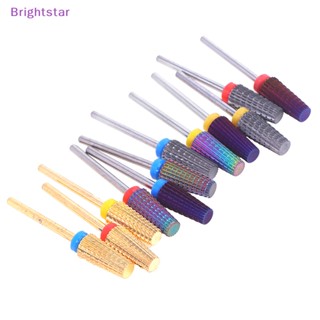 Brightstar ใหม่ ดอกสว่านคาร์ไบด์ สําหรับขัดเล็บ ทําความสะอาดหนังกําพร้า