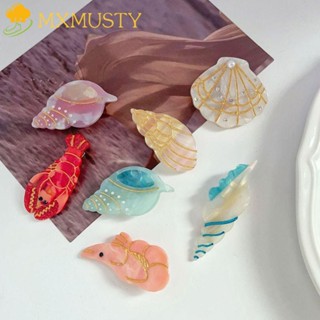 Mxmusty กิ๊บติดผม รูปกุ้ง หอยนางรมน่ารัก สําหรับผู้หญิง