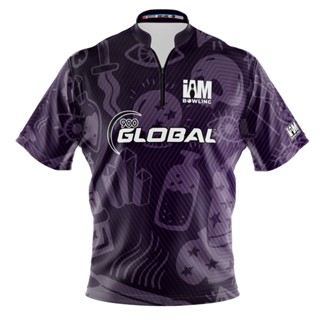 เสื้อโปโล 3D พิมพ์ลายโบว์ลิ่ง 900 Global DS 2123-9G