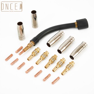 【ONCEMOREAGAIN】Accessories MB15AK MIG Mag Neck Torch 0.8mm 21PCS Contact Tip Gooseneck