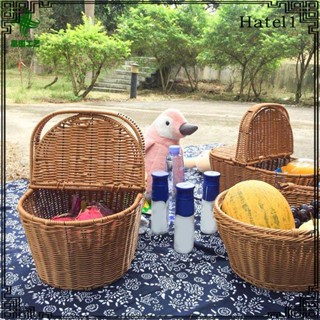 [Hatel] Hand Woven Basket Fruits Storage Baskets Organizer for Picnic Bathroom