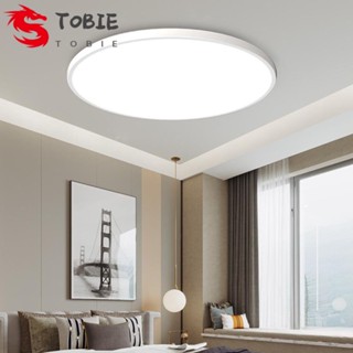 Tobie โคมไฟเพดาน LED 220V 20 24W ทรงกลม บางมาก สําหรับห้องนั่งเล่น