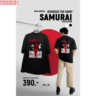 (Fuhui01)🌈เสื้อยืดแขนสั้นOVERSIZE SAMURAI3